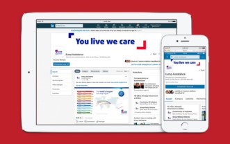 Europ Assistance – Création de template personnalisé pour plateforme sur LinkedIn